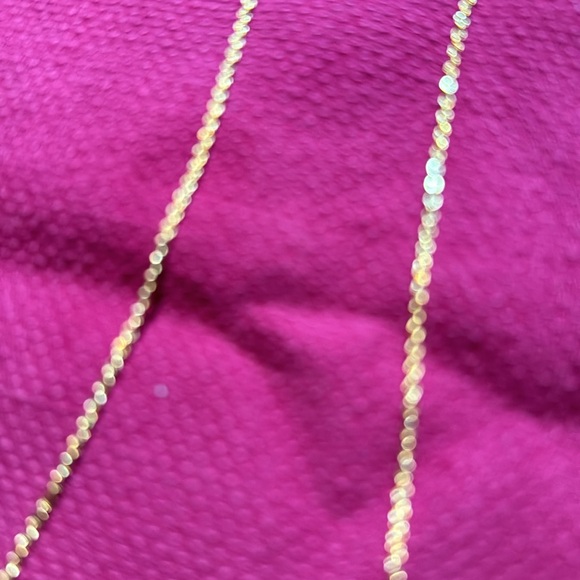 Sideways Initial Necklace - F - Women - Personalized Jewelry - 18 K gold plated - Picture 3 of 5